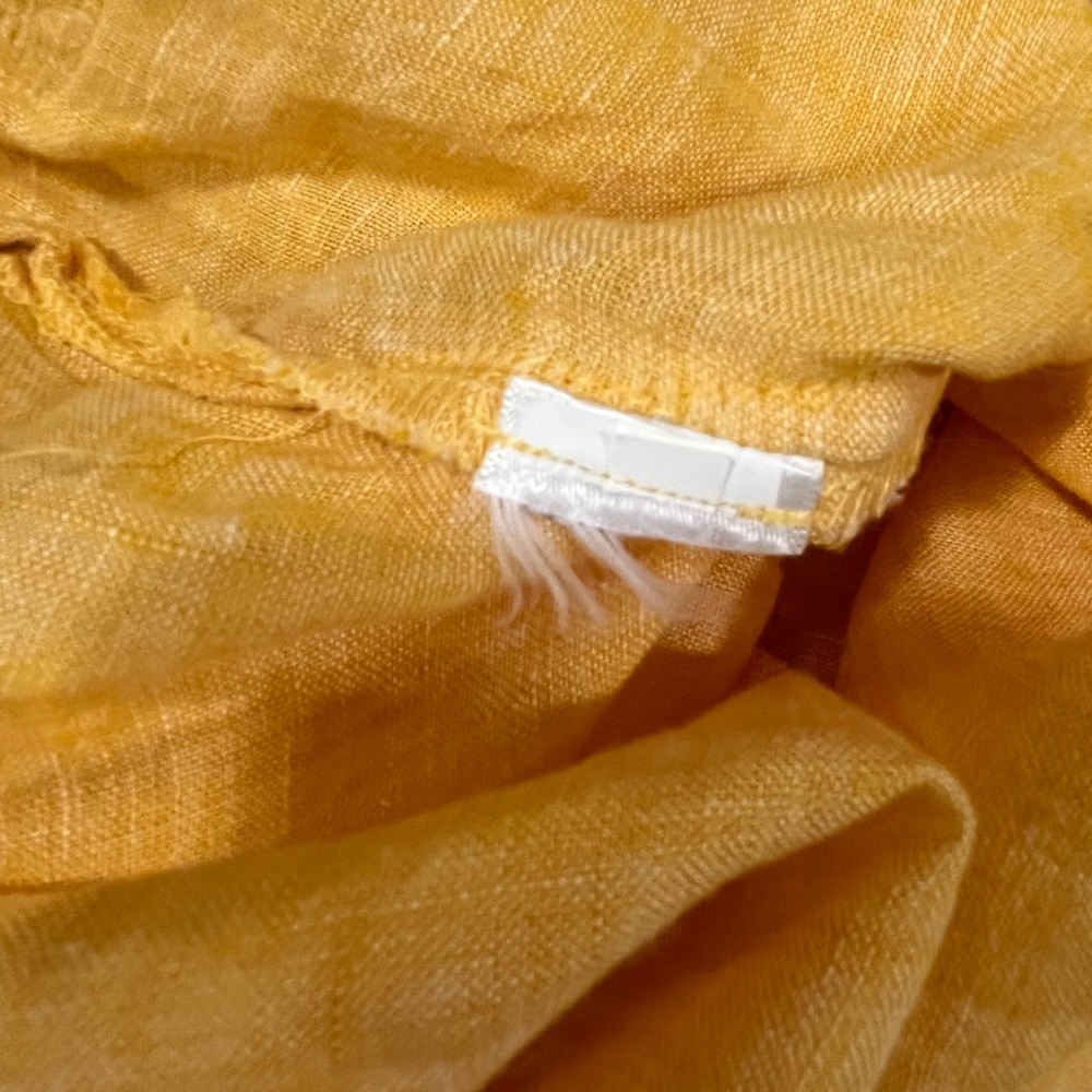 SIGRID OLSEN 100% LINEN PULL-OVER COLLAR TOP - Picture 5 of 9